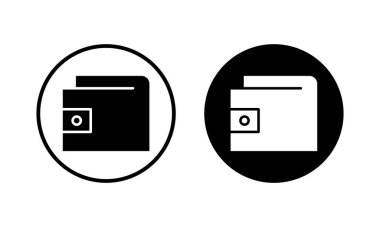 Cüzdan simgesi vektör illüstrasyonu. cüzdan işareti ve sembol