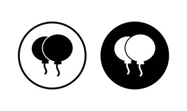 Balon simgesi vektör illüstrasyonu. Parti balonu işareti ve sembolü