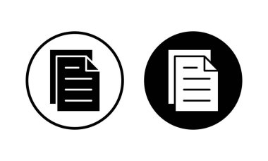 Belge simgesi vektör illüstrasyonu. Kağıt ve sembol. Dosya Simgesi