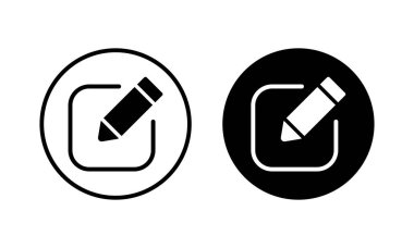 Simge vektör illüstrasyonunu düzenle. Belge imza ve sembolünü düzenle. Metin simgesini düzenle. Kalem. kaydolun