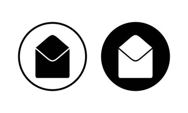 Posta simgesi vektör illüstrasyonu. e-posta işareti ve sembol. E- posta simgesi. Zarf simgesi