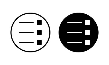 Menü Simgesi vektör illüstrasyonu. Web menü işareti ve sembol. Hamburger menüsü sembolü