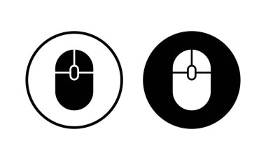 Fare simgesi vektör illüstrasyonu. Tıklama işareti ve sembol. işaretleyici simgesi vektörü.