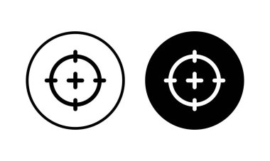 Hedef ikon vektör çizimi. hedef simge vektörü. hedef pazarlama işareti ve sembol