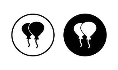 Balon simgesi vektör illüstrasyonu. Parti balonu işareti ve sembolü