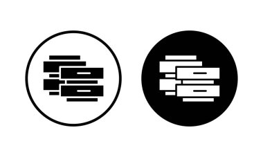 Veritabanı ikonu vektör illüstrasyonu. veritabanı işareti ve sembolü