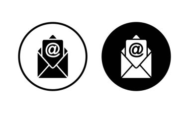 Posta simgesi vektör illüstrasyonu. e-posta işareti ve sembol. E- posta simgesi. Zarf simgesi