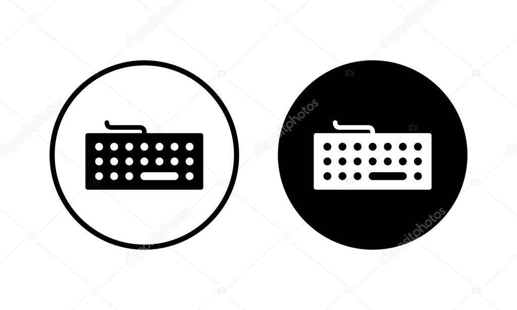Keyboard icon vector illustration. keyboard sign and symbol