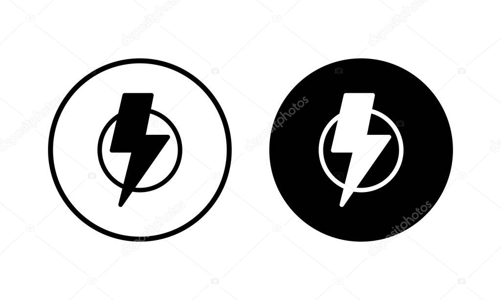 Lightning icon vector illustration. electric sign and symbol. power icon. energy sign