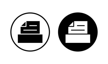 Dizin simgesi illüstrasyonunu arşivle. Belge vektör simgesi. Depolama simgesini arşivle.