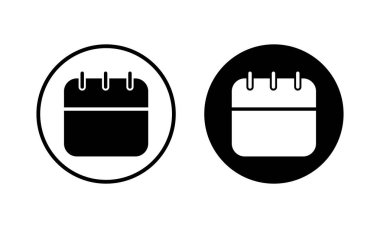 Takvim simgesi vektör illüstrasyonu. Takvim işareti ve sembol. Simge simgesini ayarla