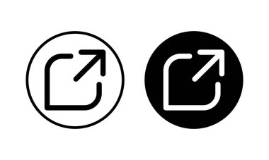 Dış bağlantı ikonu vektör illüstrasyonu. bağlantı işareti ve sembol. hiper bağlantı sembolü