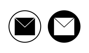 Posta simgesi vektör illüstrasyonu. e-posta işareti ve sembol. E- posta simgesi. Zarf simgesi