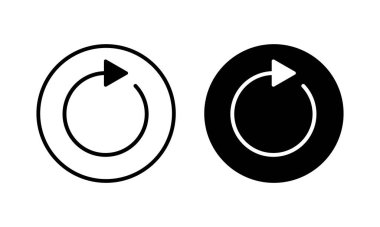 Simge vektör illüstrasyonunu tazele. İşareti ve sembolü yeniden yükle. Simgeyi güncelle.