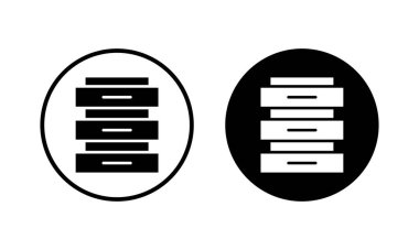 Veritabanı ikonu vektör illüstrasyonu. veritabanı işareti ve sembolü