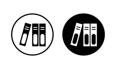 Kütüphane ikonu vektör illüstrasyonu. eğitim işareti ve sembol