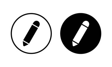 Kalem simgesi vektör illüstrasyonu. Kalem işareti ve sembol. Simge vektörünü düzenle