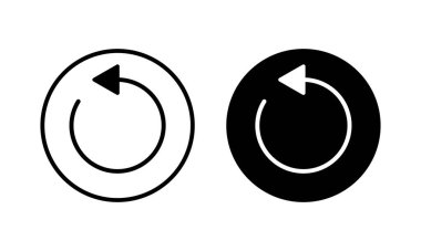 Simge vektör illüstrasyonunu tazele. İşareti ve sembolü yeniden yükle. Simgeyi güncelle.