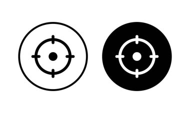 Hedef ikon vektör çizimi. hedef simge vektörü. hedef pazarlama işareti ve sembol