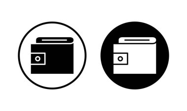 Cüzdan simgesi vektör illüstrasyonu. cüzdan işareti ve sembol