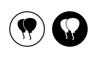 Balon simgesi vektör illüstrasyonu. Parti balonu işareti ve sembolü