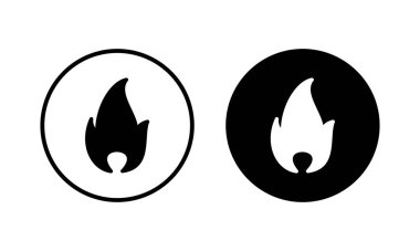 İkon vektör illüstrasyonunu ateşle. ateş işareti ve sembol