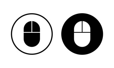 Fare simgesi vektör illüstrasyonu. Tıklama işareti ve sembol. işaretleyici simgesi vektörü.