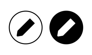 Kalem simgesi vektör illüstrasyonu. Kalem işareti ve sembol. Simge vektörünü düzenle