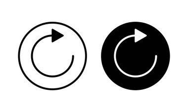 Simge vektör illüstrasyonunu tazele. İşareti ve sembolü yeniden yükle. Simgeyi güncelle.