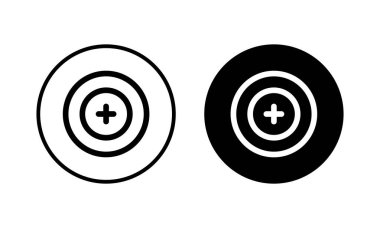 Hedef ikon vektör çizimi. hedef simge vektörü. hedef pazarlama işareti ve sembol