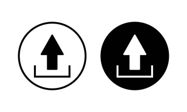 Simge vektör illüstrasyonu yükle. veri işareti ve sembolü yükle