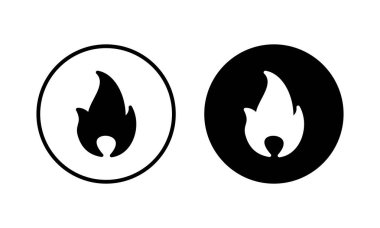 İkon vektör illüstrasyonunu ateşle. ateş işareti ve sembol