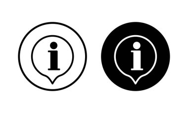 Bilgi işareti ikon vektör illüstrasyonu. İmza ve sembol hakkında. soru işareti simgesi