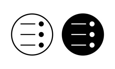 Menü Simgesi vektör illüstrasyonu. Web menü işareti ve sembol. Hamburger menüsü sembolü