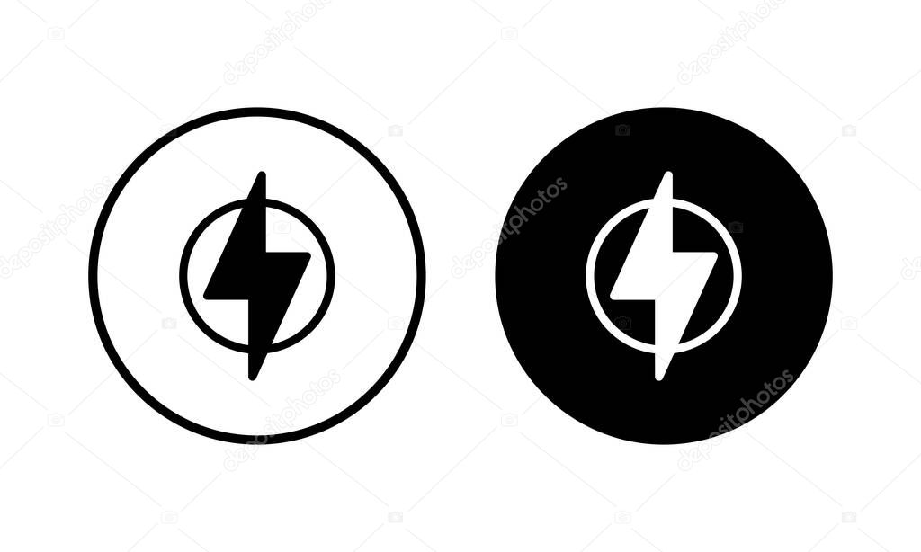 Lightning icon vector illustration. electric sign and symbol. power icon. energy sign