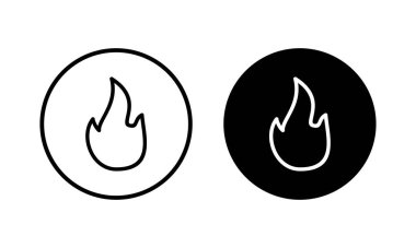 İkon vektör illüstrasyonunu ateşle. ateş işareti ve sembol