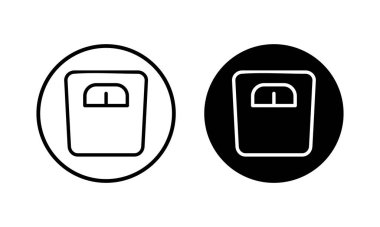 Simge vektör çizimini ölçeklendirir. Ağırlık ölçeği işareti ve simgesi