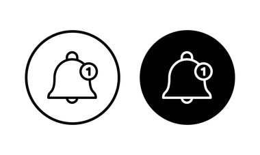 Bell Simgesi vektör çizimi. Web sitesi tasarımı için uyarı işareti ve sembol