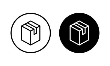 Kutu simgesi vektör illüstrasyonu. kutu işareti ve sembol, paket, paket