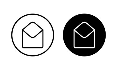 Posta simgesi vektör illüstrasyonu. e-posta işareti ve sembol. E- posta simgesi. Zarf simgesi