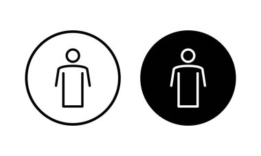 Erkek ikonu vektör illüstrasyonu. Erkek işareti ve sembol. insan sembolü