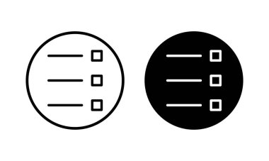 Menü Simgesi vektör illüstrasyonu. Web menü işareti ve sembol. Hamburger menüsü sembolü