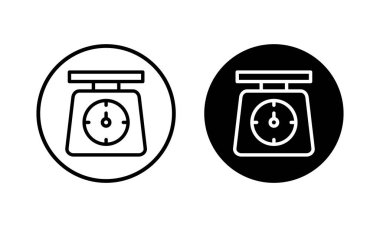 Simge vektör çizimini ölçeklendirir. Ağırlık ölçeği işareti ve simgesi