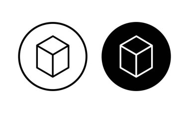 Kutu simgesi vektör illüstrasyonu. kutu işareti ve sembol, paket, paket