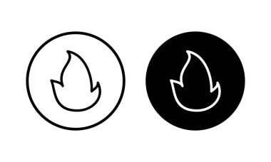 İkon vektör illüstrasyonunu ateşle. ateş işareti ve sembol