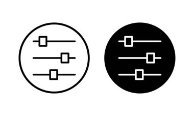 Menü Simgesi vektör illüstrasyonu. Web menü işareti ve sembol. Hamburger menüsü sembolü