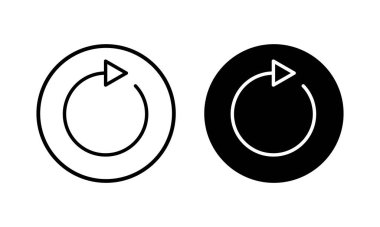 Simge vektör illüstrasyonunu tazele. İşareti ve sembolü yeniden yükle. Simgeyi güncelle.