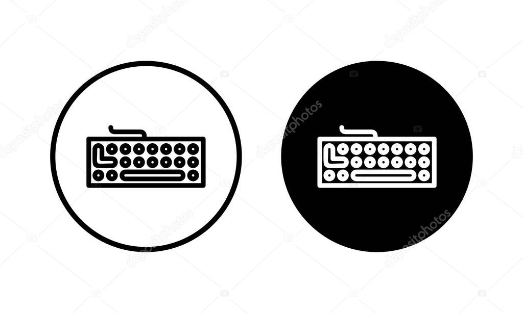 Keyboard icon vector illustration. keyboard sign and symbol