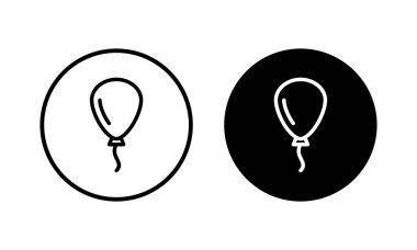 Balon simgesi vektör illüstrasyonu. Parti balonu işareti ve sembolü