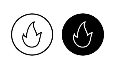 İkon vektör illüstrasyonunu ateşle. ateş işareti ve sembol
